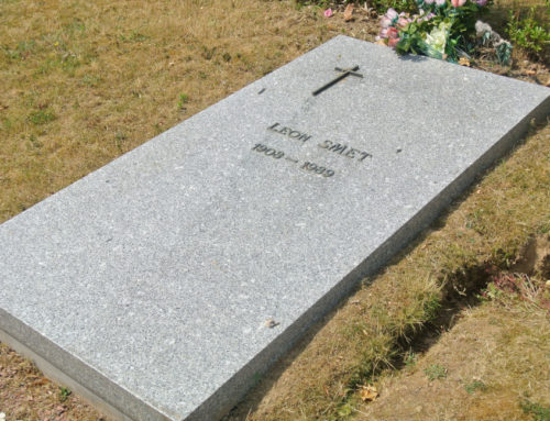 6 décembre 2017 : à Bruxelles, la tombe du père de Johnny, Léon Smet.
